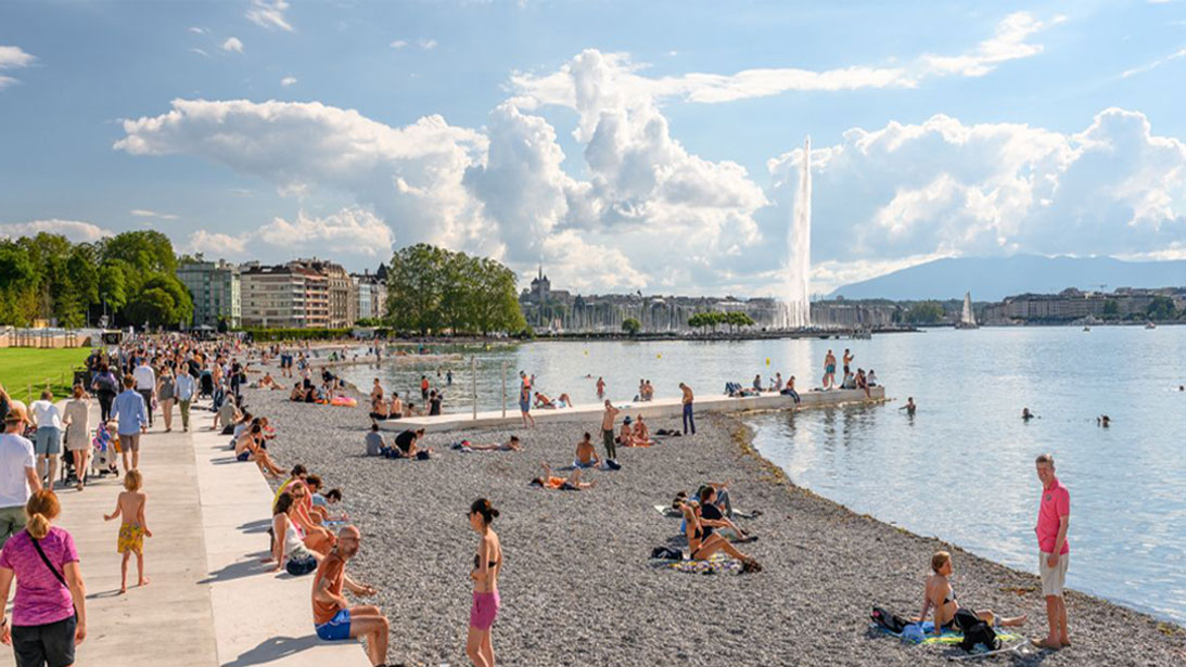 La plage publique des Eaux-Vives | 14 sept. 2021