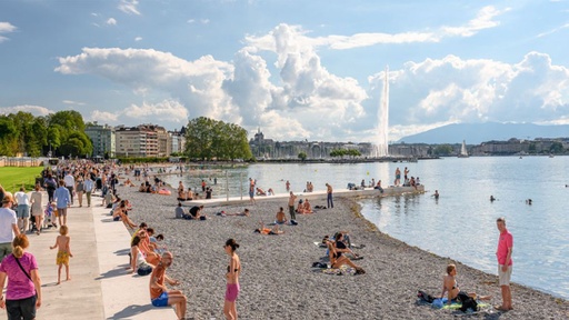 La plage publique des Eaux-Vives | 14 sept. 2021